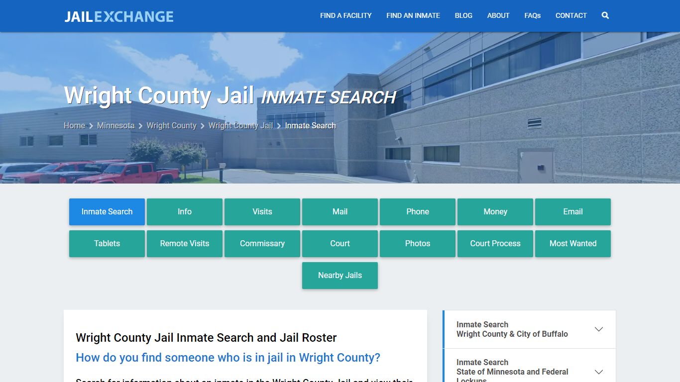 Inmate Search: Roster & Mugshots - Wright County Jail, MN